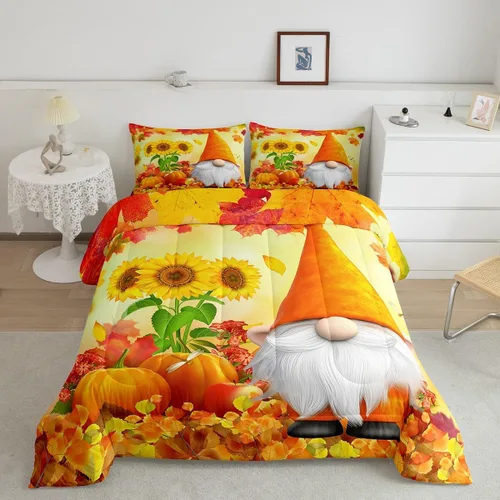 Vista 47 de Lindo juego de edredón de murciélago tamaño Queen con diseño de animales de Feliz Halloween, 3 piezas para decoración de habitación de niños