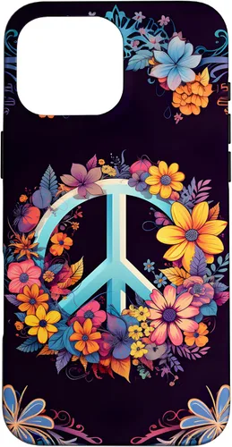 Vista 19 de Boho Floral Peace Sign Case for iPhone 17