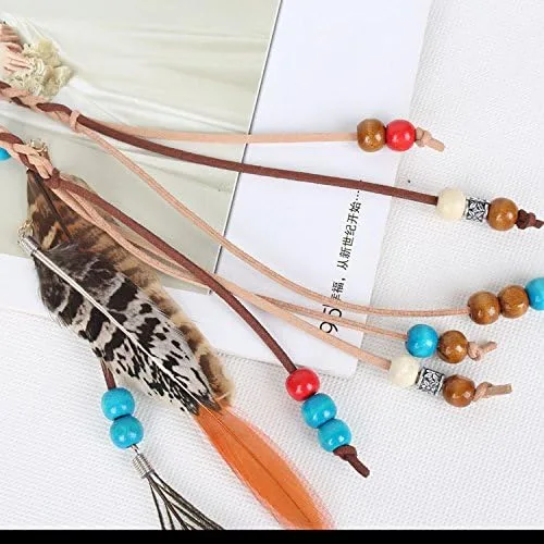 Vista 5 de Plumas Tocado Diadema boda Headwear Boho indio tribal Hippy disfraz