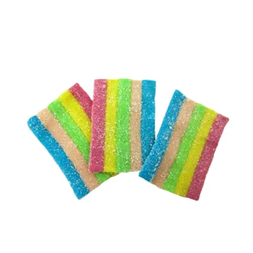Vista 5 de Fruidles Cinturones de arcoíris ácido, caramelos de gomita multicolor, sin grasa (media libra)