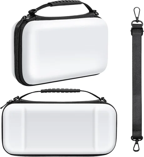 Vista 6 de Paquete de accesorios compatible con el modelo OLED Nintendo Switch, kit de interruptor con funda de transporte, funda protectora 3 en 1, protector