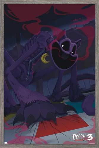 Vista 9 de Poppy Playtime: Capítulo 3 - Póster de pared CatNap, 34 pulgadas de largo x 22.4 pulgadas de ancho, versión premium sin marco