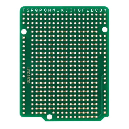 Vista 5 de Placa de prototipo, placa de prototipo de PCB, protoboard de doble cara perforada de 0.100 in de paso de soldadura de circuito de placa de pan Perma