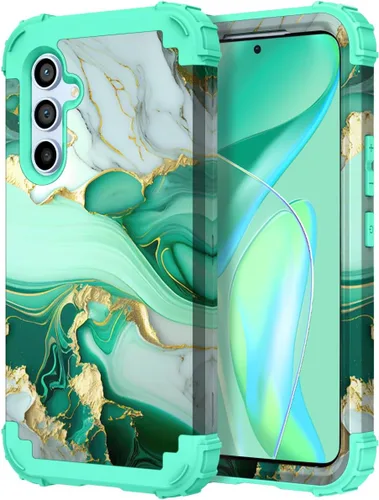 Vista 33 de Hocase Funda para Galaxy A37 5G, protección resistente a prueba de golpes, parachoques de goma de silicona suave+funda protectora híbrida