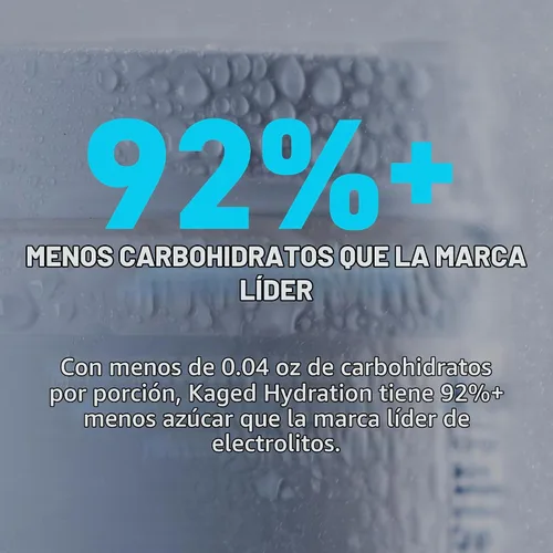 Vista 4 de Kaged Hidratación diaria 5 electrolitos clave Sin azúcar Agua de coco 60 porciones