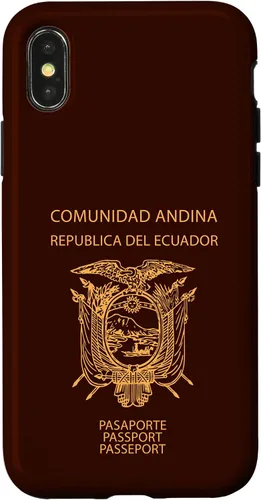 Vista 5 de Funda para iPhone 12 Pro Max Ecuador, pasaporte de Ecuador, bandera de Ecuador
