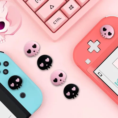 Vista 61 de PERFECTSIGHT Juego de 4 fundas para palanca de mando para Switch Lite/OLED, para Nintendo Switch, para Switch Lite/OLED, cubierta de botón analógica