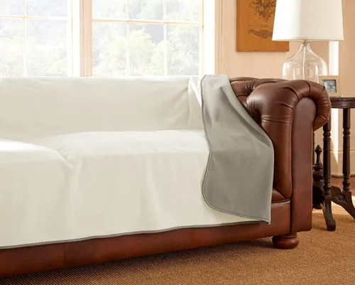 Vista 7 de Mambe Funda de muebles 100% impermeable para perros y gatos, protector de incontinencia para cama, sofá, sillón reclinable, manta de microfibra