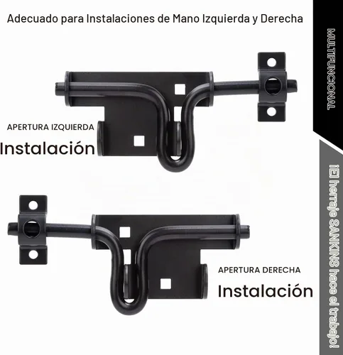 Vista 2 de Cerradura de puerta con cerradura de puerta con orificio