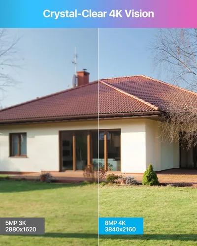 Vista 2 de ZOSI Sistema de cámara de seguridad PoE de 32 canales 4K, 8 cámaras IP PoE para interiores y exteriores de 8 MP, detección de vehículos personales