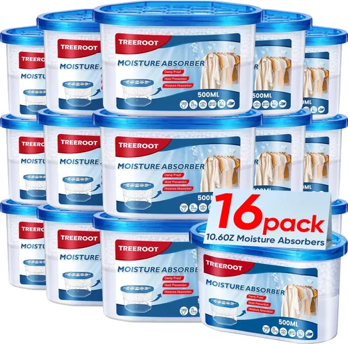 Vista 13 de Paquete de 6 absorbentes de humedad para armario, cubo absorbente