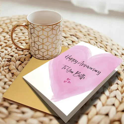 Vista 6 de Chenive Tarjeta de Feliz Aniversario para Pareja, Aniversario de Boda para Padres y Amigos, Tarjeta de Aniversario para Hija y Yerno, Feliz