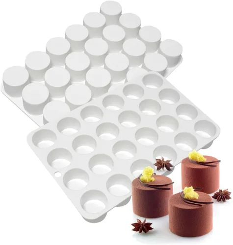 Vista 11 de Molde de silicona cilíndrica para jabón, moldes redondos de silicona para hacer jabón hecho a mano, barras de loción, chocolate, molde para pasteles