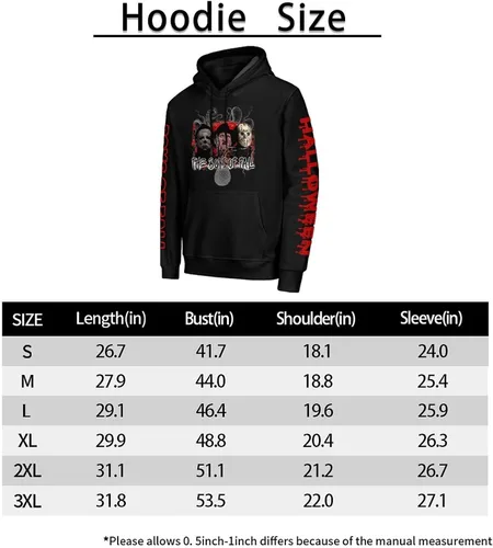 Vista 5 de SMOOYFAN The Boys of Fall - Sudadera con capucha unisex de películas de terror de Halloween con bolsillo