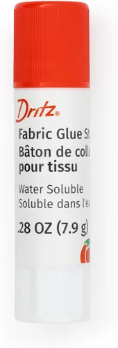 Vista 2 de Dritz Varilla, no tóxica y soluble en agua, 0.28 onzas, 1 pegamento para tela, color blanco