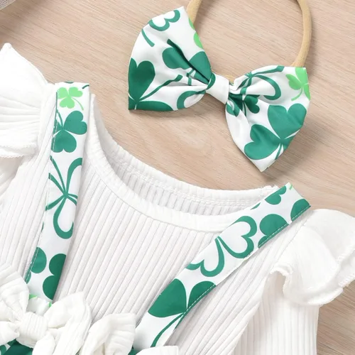 Vista 60 de Unutiylo Ropa de bebé recién nacida prematura con tirantes, traje de otoño e invierno, traje de manga larga con volantes
