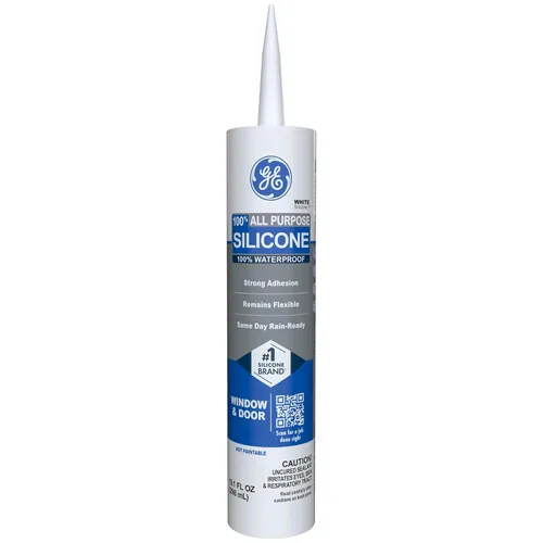 Vista 9 de GE Sellador de silicona multiusos, transparente, cartucho de 10 fl oz, 1 paquete - Sellador de silicona 100% impermeable, adhesión más fuerte