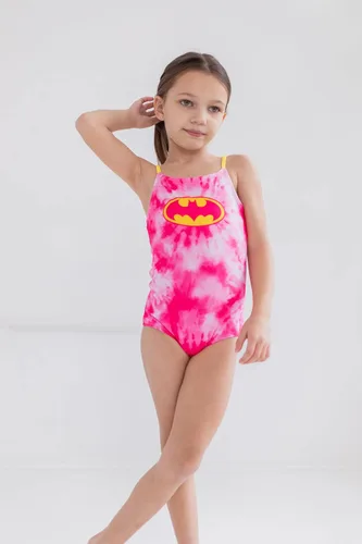 Vista 2 de DC Comics Justice League Wonder Woman - Traje de baño de una pieza para niñas pequeñas