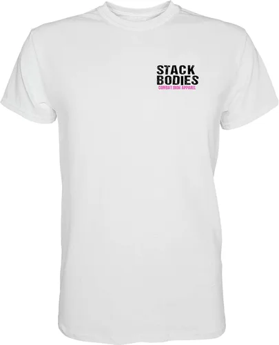Vista 2 de Combat Iron Flamingo Operator Stack Bodies - Camiseta patriótica de manga corta para hombre, preencogida, ajuste atlético