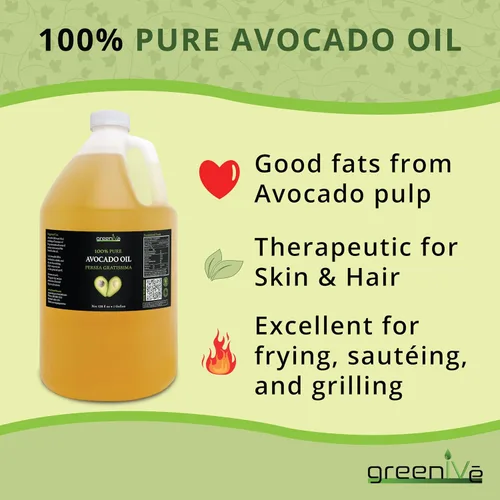 Vista 7 de GreenIVe Aceite de aguacate cultivado naturalmente 100% puro y natural sin aditivos, limpio, prensado en frío, sin OMG, vegano: para cocinar, freír