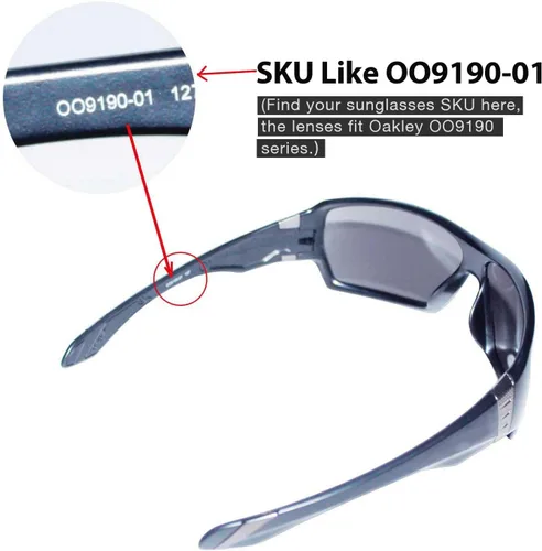 Vista 4 de Walleva Lentes de repuesto para gafas de sol Oakley Offshoot (serie OO9190), múltiples opciones disponibles