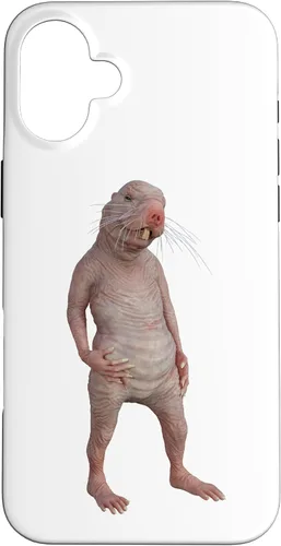 Vista 23 de Live Weird - Carcasa para iPhone 17, diseño de ratas topos desnudas