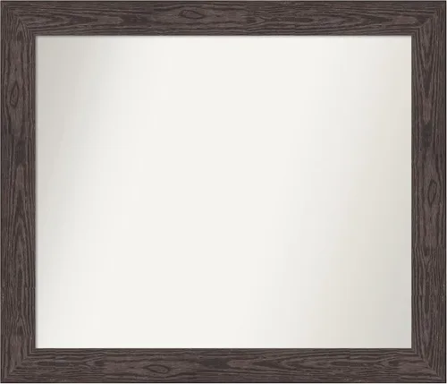 Vista 390 de Amanti Art Espejo personalizado, espejo de baño negro puente, espejo de pared o espejo de tocador de baño sobre el fregadero (26 x 26 pulgadas)