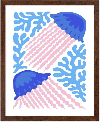 Vista 9 de Poster Master Fish Poster - Retro Aquatic Print - Marine Life Art - Groovy Fish Design - Abstract Artwork - Chic Boho Decor - Sea Design - Ocean or