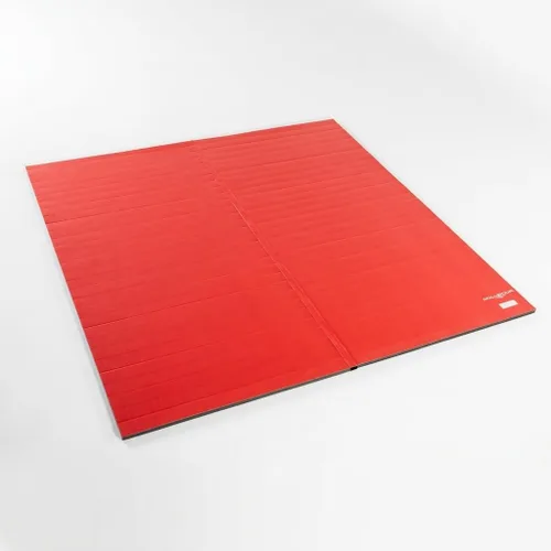 Vista 2 de Dollamur 10'x10'x1.25" Jiu-Jitsu Mat, Tatami, FLEXI-Connect Rojo