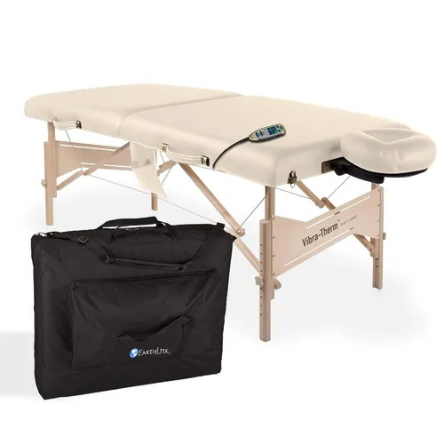 Vista 6 de EarthLite Mesa de terapia deportiva Vibra-Therm - Vibración y calor integrados, recuperación y calentamiento mejorados, paquete completo, Negro