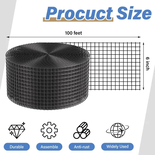 Vista 3 de Protector de Paneles Solares contra Pájaros, Kit de Rollo de Malla Protectora contra Animales de 6 pulgadas x 100 pies para Red de Protección