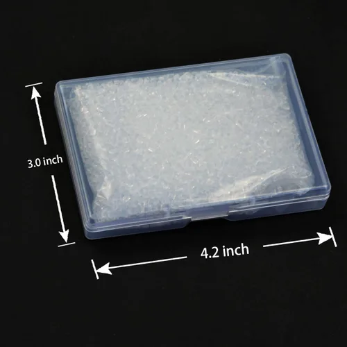 Vista 3 de Perlas de pegamento de queratina italiana de 1.76 oz, gránulos de pegamento de queratina de fusión transparente para extensiones de cabello