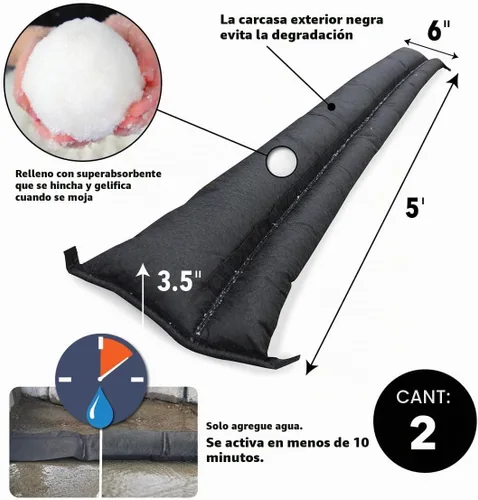 Vista 4 de Bolsas de muro de contención de 6 x 5 pulgadas (2 paquetes)