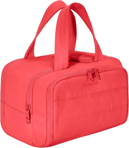 Vista 8 de BAGSMART Bolsa de Aseo de Viaje, Bolsa de Aseo Resistente para Mujeres, Bolsas de Aseo Ampliamente Abiertas y Esponjosas para Viajar, Organizador