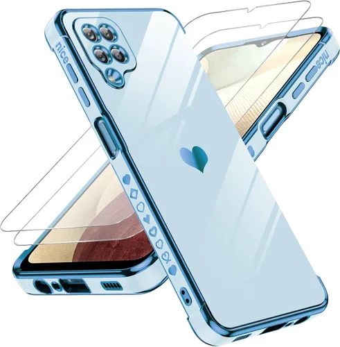 Vista 13 de LeYi para Samsung Galaxy A12 Funda: con Protector de Pantalla de Vidrio Templado [2 Piezas]+ Protección Completa para Lentes de Cámara, Detalle