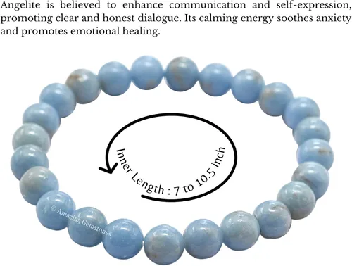 Vista 4 de Amazing Gemstone Crystal Bracelet for Women Men's Gifts - Protection Healing Crystal Bracelet - 8mm Gemstone Beaded Stretchable Bracelet Pulseras