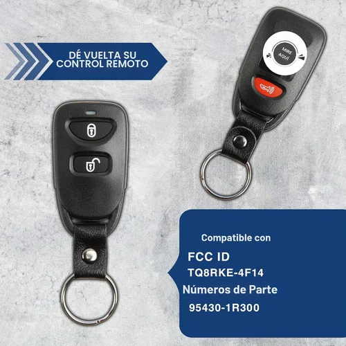 Vista 6 de Control remoto de llavero para Hyundai 2014-2017 (TQ8-RKE-4F14)