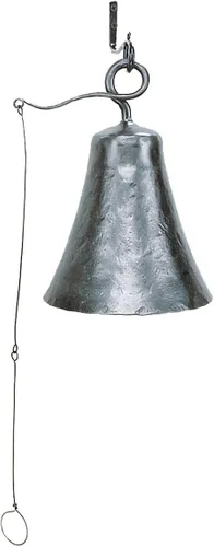Vista 6 de Achla Designs Campana de hierro forjado, mediana