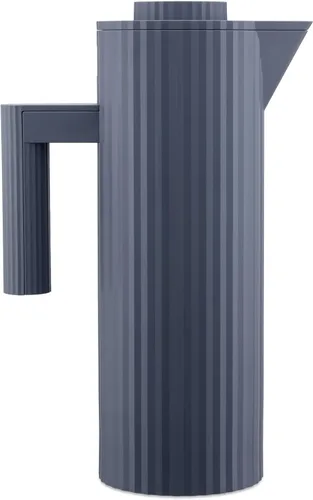 Vista 6 de Alessi Plissé MDL12 B - Jarra termoaislada en resina termoplástica con doble pared de vidrio térmico en el interior, color negro