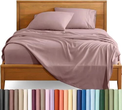 Vista 25 de Bare Home Juego de Sábanas Twin - Sábanas de Cama de Microfibra Ultra-Suave 1800 - Doble Cepillado - Bolsillos Profundos - Ajuste Fácil - Extra