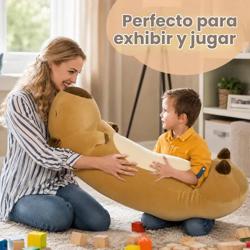 Vista 7 de MorisMos Almohada corporal Capybara de 39.3 pulgadas de largo, animal