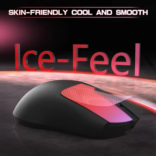 Vista 7 de ATTACK SHARK × MAMBASNAKE M4 Mouse inalámbrico para juegos, 24000 DPI ajustable PAW3311 Sensor óptico, botones programados, 1.83 oz Ratones Negro