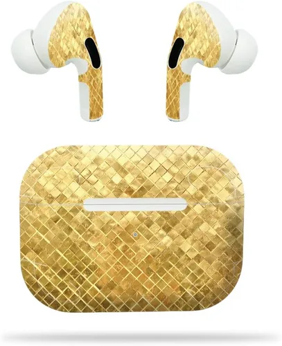 Vista 6 de MightySkins - Compatible con Apple Airpods Pro - Pared negra Funda protectora de vinilo duradera y única Fácil de aplicar, quitar y cambiar