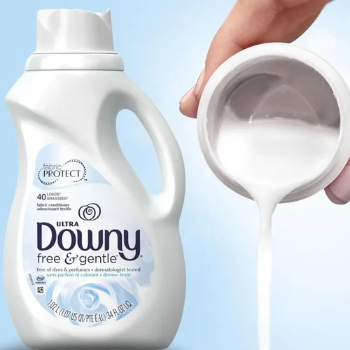 Vista 3 de Downy Acondicionador de tela ultra líquido, libre y suave, 34 onzas líquidas