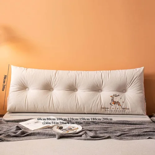 Vista 7 de YSUEFIJO Almohada triangular de lectura para reposo en cama, cojín grande para cabecero, respaldo, almohada de cuña, cojín de apoyo