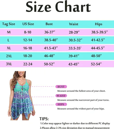 Vista 6 de Traje de baño tankini de dos piezas para mujer