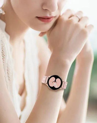 Vista 8 de LETOID Correas para Samsung Galaxy Watch para Mujeres, Correa de Nylon Elástica con Brillos Diseñada para Samsung Galaxy Watch 8/7/6/5/4/FE, Active