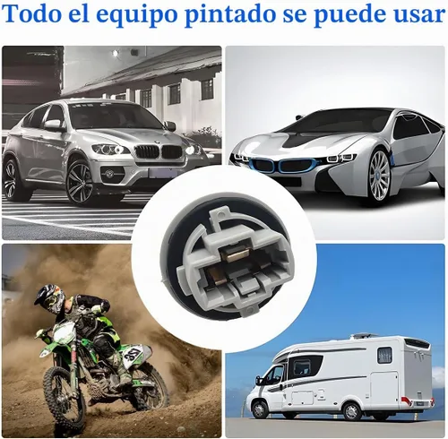 Vista 3 de zipelo Enchufe de socket de bombilla de luz de señal de giro frontal, 2 piezas, gris, repuesto OEM 90075-60060 compatible con muchos modelos