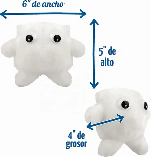 Vista 2 de GIANT MICROBES Felpa de glóbulos blancos, tecnología de laboratorio, regalos de hematología, regalo de leucemia, esenciales de flebotomía