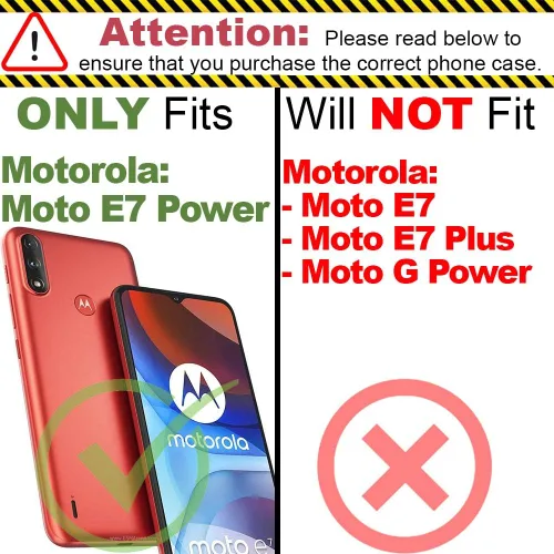 Vista 2 de CoverON Funda resistente diseñada para Motorola Moto E7 Power, cubierta de teléfono de grado militar resistente, color gris